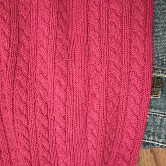 Amazon Essentials Size XXL Red Cable Knit Turtleneck Sweater (EUC) - Picture 9 of 13